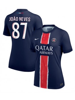 Paris Saint-Germain Joao Neves #87 Zenski Domaci Dres 2024-25 Kratak Rukavima